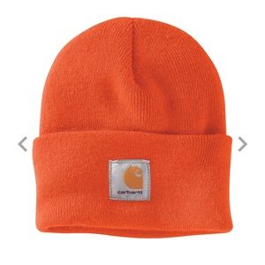 CARHARTT Knit Cuffed Beanie - A18 Watch Hat - Bright Orange
